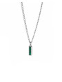 copy of copy of copy of Collana Uomo LiuJo MLJ615 Acciaio con Zirconi Neri