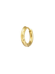 Mono Orecchino Marlù 33OR0110G cerchio 1,5 cm trama diamantata pvd oro