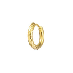 Mono Orecchino Marlù 33OR0110G cerchio 1,5 cm trama diamantata pvd oro