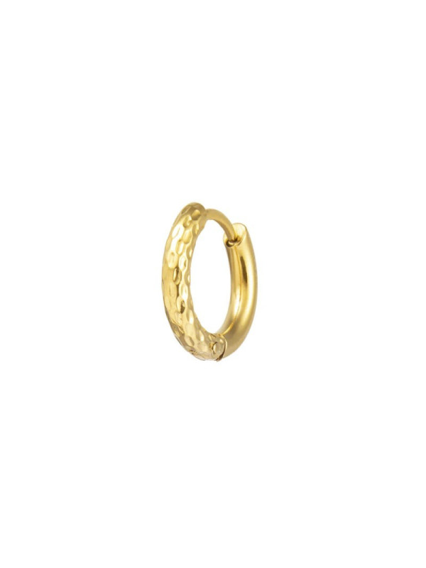 Mono Orecchino Marlù 33OR0110G cerchio 1,5 cm trama diamantata pvd oro