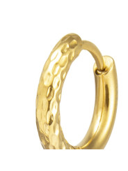 Mono Orecchino Marlù 33OR0110G cerchio 1,5 cm trama diamantata pvd oro
