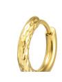 Mono Orecchino Marlù 33OR0110G cerchio 1,5 cm trama diamantata pvd oro