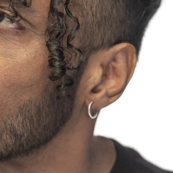 Mono Orecchino Unisex 33OR0111 Argento Diamantato 1,5 cm | Acquista Online