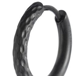 copy of copy of copy of Mono Orecchino Marlù 33OR0110G cerchio 1,5 cm trama diamantata pvd oro