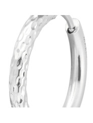 copy of copy of copy of copy of Mono Orecchino Marlù 33OR0110G cerchio 1,5 cm trama diamantata pvd oro