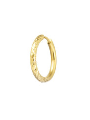 Mono Orecchino Unisex Marlù 33OR0112G a cerchio 2,1 cm trama diamantata Oro