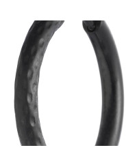Mono Orecchino Unisex Marlù 33OR0112N a cerchio 2,1 cm trama diamantata Nero