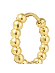 Mono Orecchino Donna Marlù 33OR0113G a cerchio 1,5 cm trama con sfere Oro