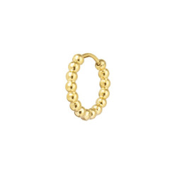 Mono Orecchino Donna Marlù 33OR0113G a cerchio 1,5 cm trama con sfere Oro