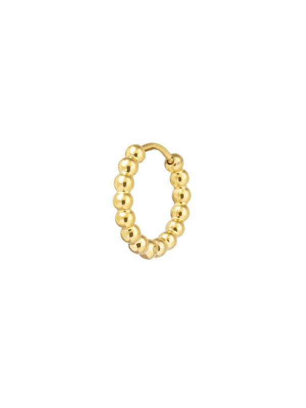 Mono Orecchino Donna Marlù 33OR0113G a cerchio 1,5 cm trama con sfere Oro