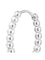 Mono Orecchino Donna Marlù 33OR0114 a cerchio 1,5 cm trama con sfere Silver