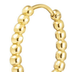Mono Orecchino Donna Marlù 33OR0114G a cerchio 1,9 cm trama con sfere Oro