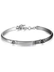 Bracciale Uomo Brosway BCS13 Celesta in Acciaio con Pvd Gun Lucido