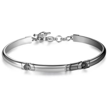 Bracciale Uomo Brosway BCS13 Celesta in Acciaio con Pvd Gun Lucido
