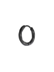Mono Orecchino Donna Marlù 33OR0115N a cerchio ritorto 1,7 cm Nero