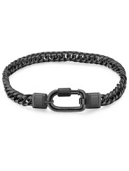 Bracciale Uomo Brosway Naxos Catena Acciaio 200mm BNX21A con Pvd Gun