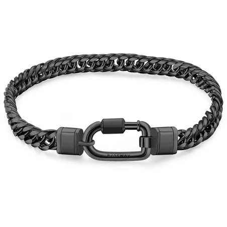 Bracciale Uomo Brosway Naxos Catena Acciaio 200mm BNX21A con Pvd Gun
