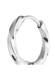 Mono Orecchino Donna Marlù 33OR0116 a cerchio ritorto 1,7 cm Silver