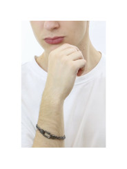 Bracciale Uomo Brosway Naxos Catena Acciaio 200mm BNX21A con Pvd Gun