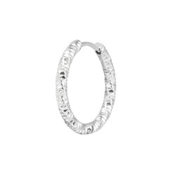 Mono Orecchino Donna Marlù 33OR0123 a cerchio ritorto 2,1 cm Silver