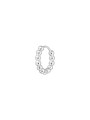 Mono Orecchino Donna Marlù 33OR0127 a cerchio 1,7 cm trama con sfere Silver