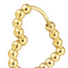 Mono Orecchino Donna Marlù 33OR0129G a cuore 1,8 cm trama con sfere oro