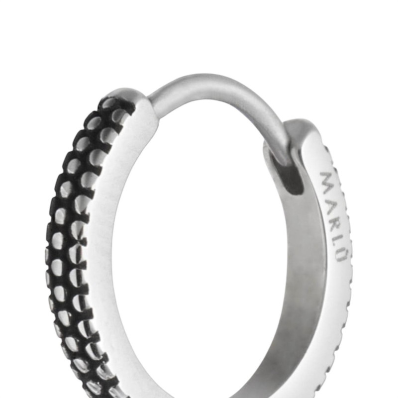 Mono Orecchino Uomo Marlù 33OR0131 Cerchio in Acciaio Silver