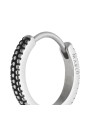 Mono Orecchino Uomo Marlù 33OR0131 Cerchio in Acciaio Silver