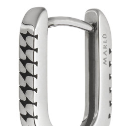 Mono Orecchino Donna Marlù 33OR0132 Ovale in Acciaio Silver