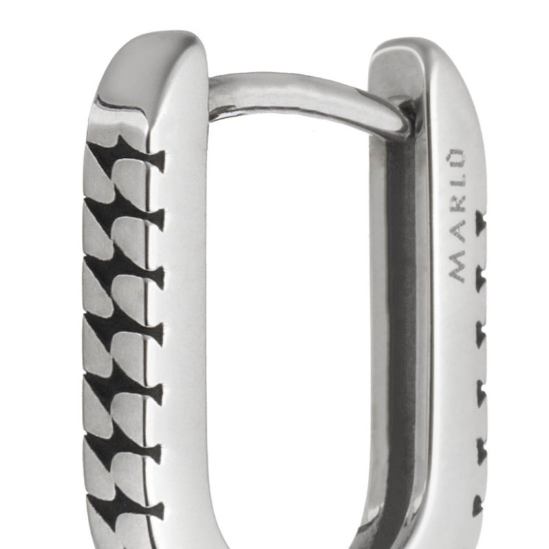 Mono Orecchino Donna Marlù 33OR0132 Ovale in Acciaio Silver