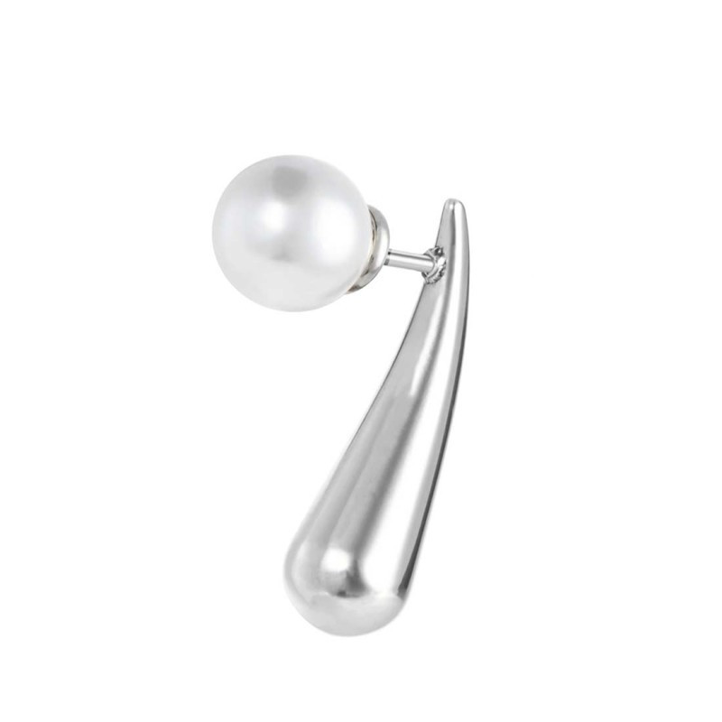 Mono Orecchino Donna Marlù 33OR0073 a lobo goccia 2,2 cm con chiusura perla