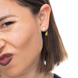 copy of Mono Orecchino Donna Marlù 33OR0073 a lobo goccia 2,2 cm con chiusura perla