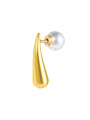 Mono Orecchino Donna Marlù 33OR0073G a lobo goccia 2,2 cm con chiusura perla