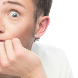 Mono Orecchino Donna Marlù  a lobo goccia 1,8 cm con chiusura perla