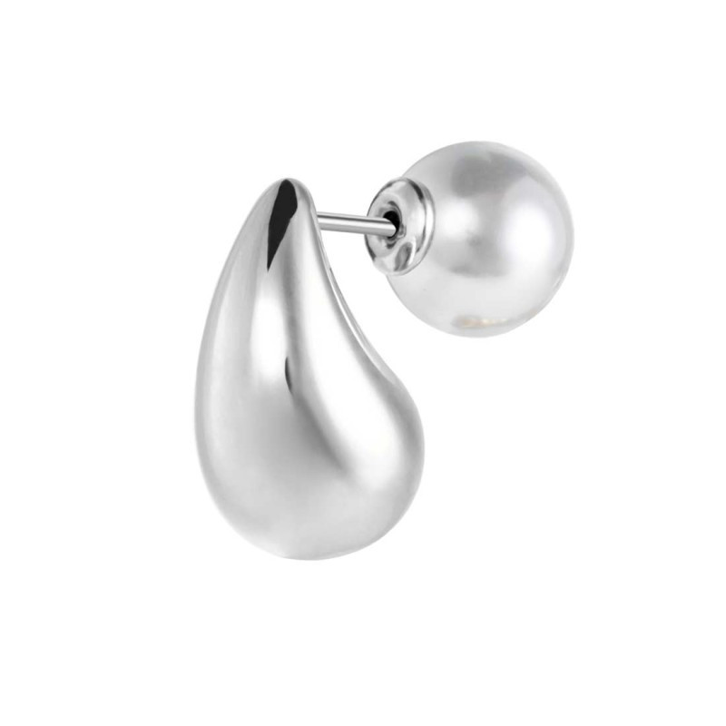 Mono Orecchino Donna Marlù  a lobo goccia 1,8 cm con chiusura perla