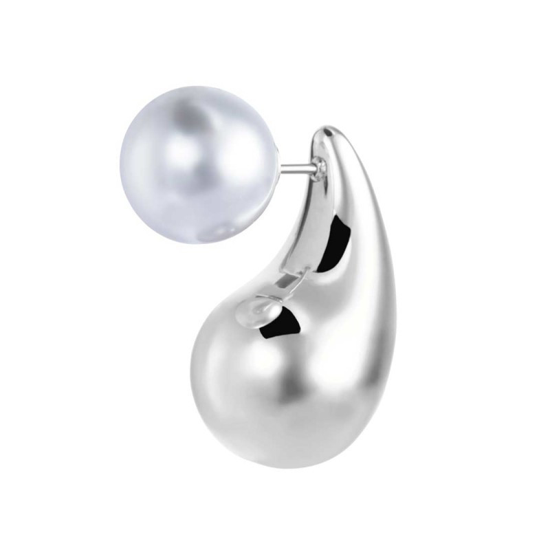 Mono Orecchino Donna Marlù 33OR0075 a lobo goccia 2,6 cm con chiusura perla