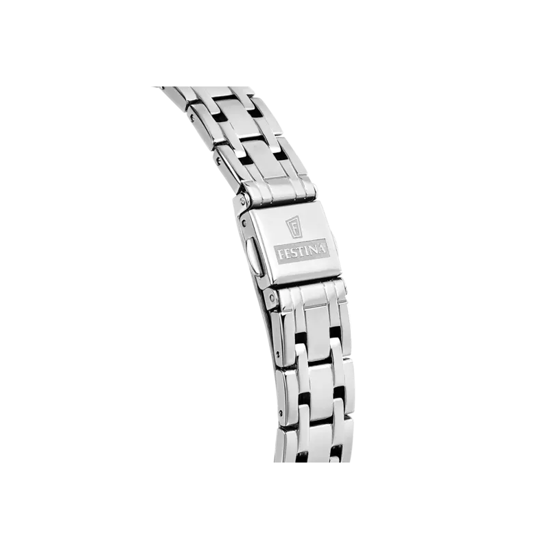 Orologio Solo Tempo Donna Festina Mademoiselle F20600/4 in Acciaio Silver e Nero Orologio Solo Tempo Donna Festina Mademoiselle F20600/4 in Acciaio Silver e Nero