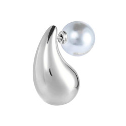 Mono Orecchino Donna Marlù 33OR0075 a lobo goccia 2,6 cm con chiusura perla