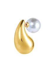 Mono Orecchino Donna Marlù 33OR0075G a lobo goccia 2,6 cm con chiusura perla