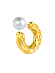 Mono Orecchino Donna Marlù 33OR0077G a lobo 2,5cm con chiusura perla Oro