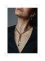 Collana Donna Liujo LJ2989 in Acciaio Dorato a Catena Essential
