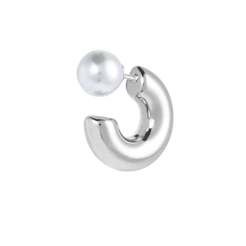 Mono Orecchino Donna Marlù 33OR0080 a lobo a cerchietto2,2cm con chiusura perla