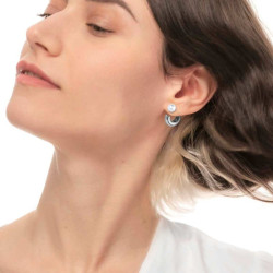 Mono Orecchino Donna Marlù 33OR0080 a lobo a cerchietto2,2cm con chiusura perla