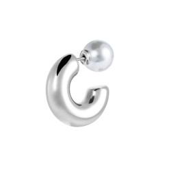 Mono Orecchino Donna Marlù 33OR0081 a lobo a cerchietto 2,9cm con chiusura perla