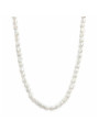 Collana Donna Marlù 30CN0006G-W in Acciaio Oro con Perle Bianche