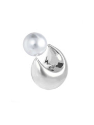 Mono Orecchino Donna Marlù 33OR0084 a lobo bombato 2,2cm con chiusura perla