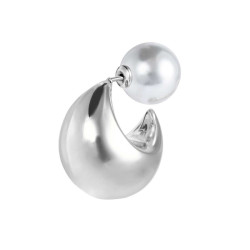 Mono Orecchino Donna Marlù 33OR0085 a lobo bombato 2,9cm con chiusura perla