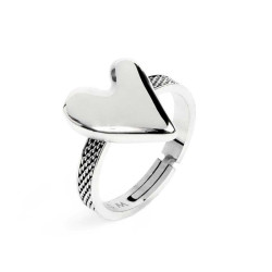 Anello Donna Marlù 33AN0040-M con cuore irregolare Acciaio Oro