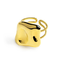 Anello Donna Marlù 33AN0042G-S Quadrato in Acciaio Silver