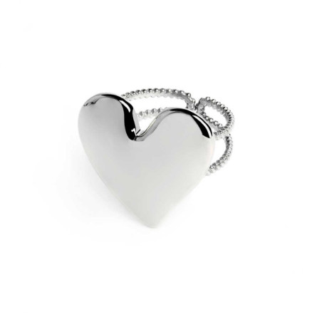 Anello Donna Marlù 33AN0043-S Cuore in Acciaio Silver